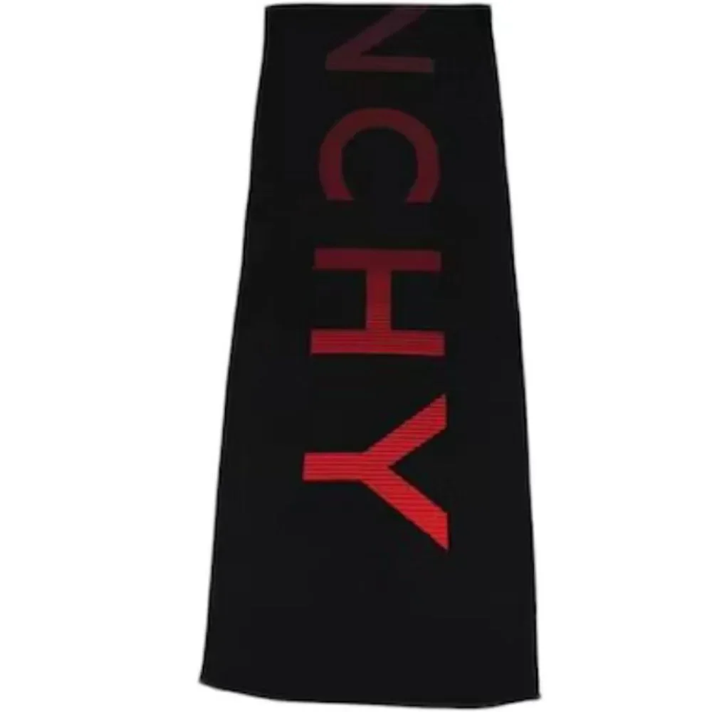 Givenchy Signature degrade ombre logo Wool Scarf men